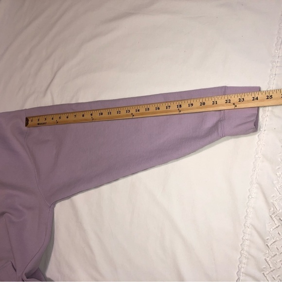 Spread Love Oversized Unisex Midweight Pullover Hoodie Light Purple size XL - Picture 9 of 10
